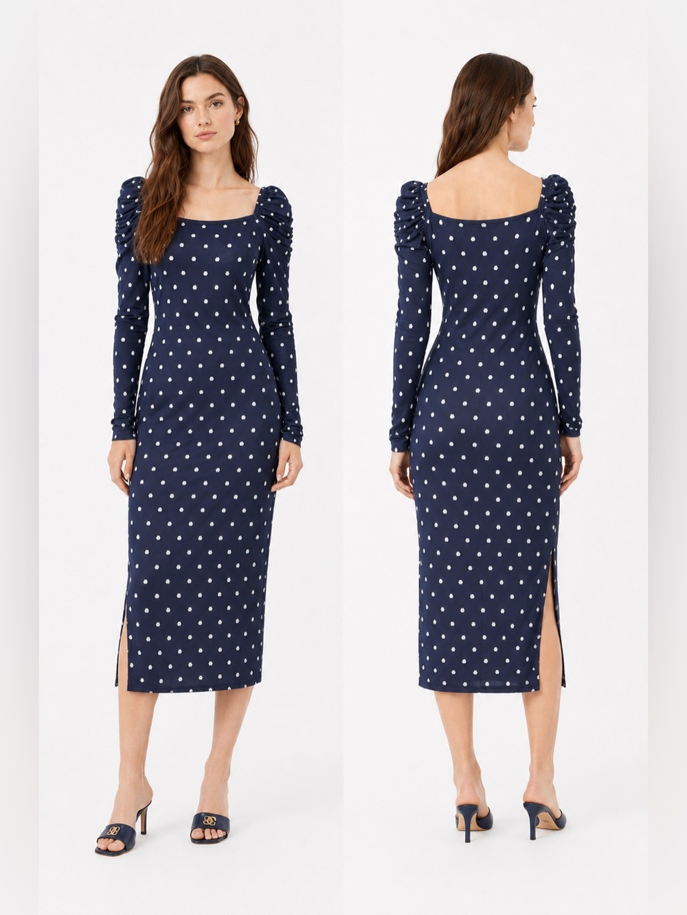 Ted Baker Meegwin Ditsy Spot Jersey Dress Size S
